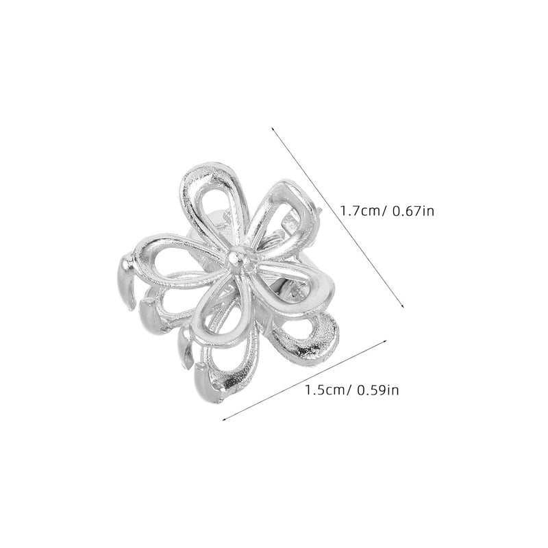 20pcs Mini Flower Hair Clips Small Metal Claw Clips Floral Barrettes for Women Decorative Hair Accessories for Daily Styling - Image 2