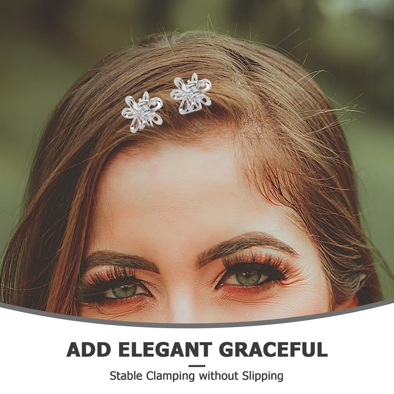20pcs Mini Flower Hair Clips Small Metal Claw Clips Floral Barrettes for Women Decorative Hair Accessories for Daily Styling - Image 3