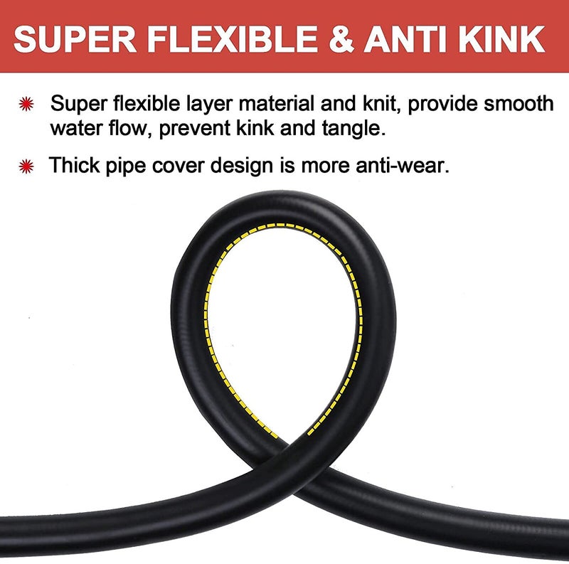 MLD PW_06 High Pressure Washer Hose Cord Pipe Flexible Long Compatible all Molded Electric Pressure Washer Machine Cleaning For car Washing Accessories with Quick Connector8 MeterMulticolour - Image 3