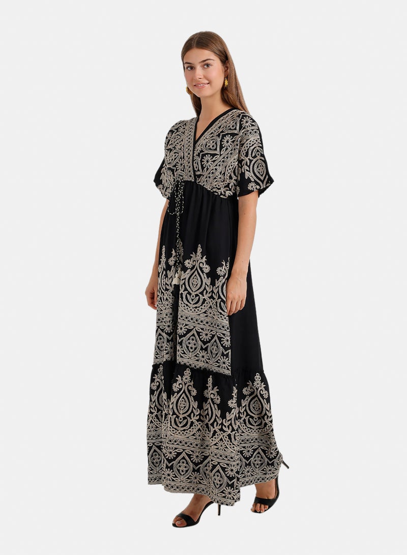 Carina Tassel-Tie Maxi Dress - Image 3