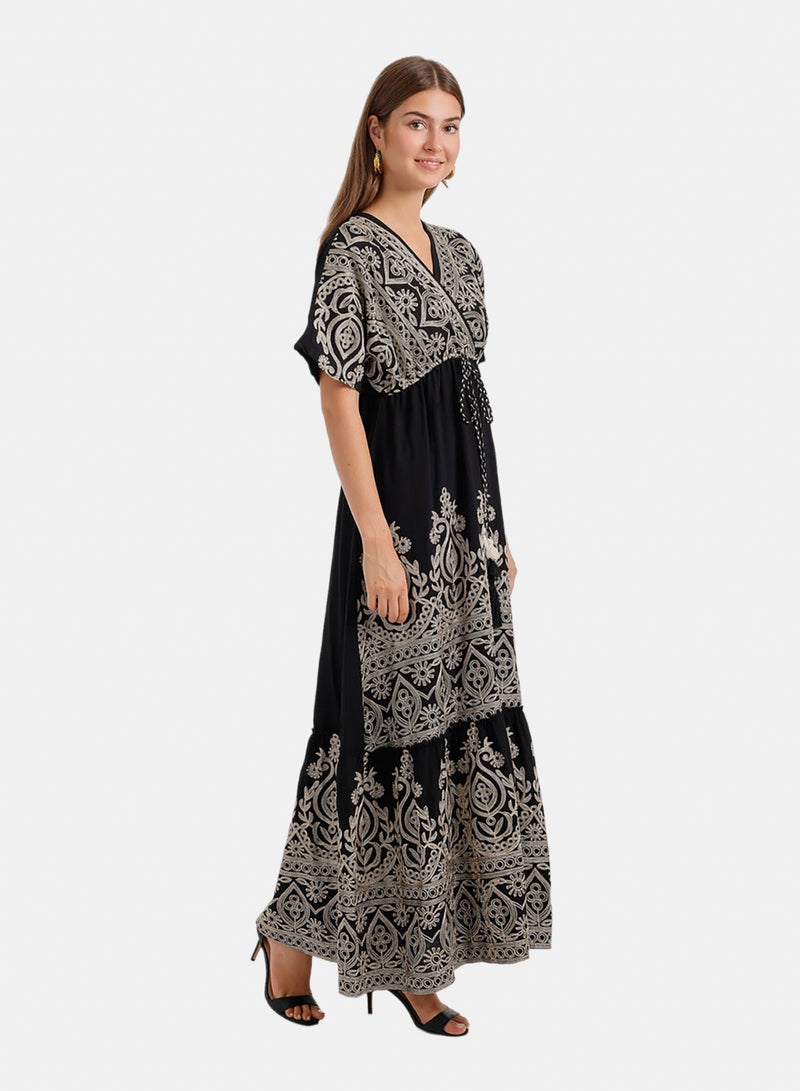 Carina Tassel-Tie Maxi Dress - Image 2
