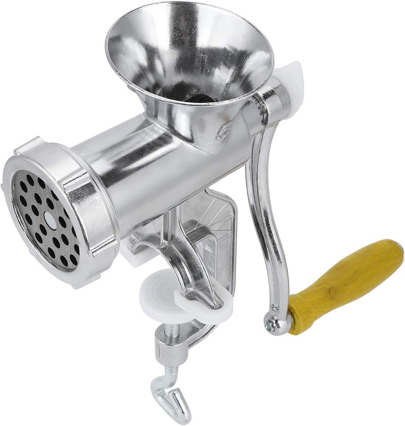 Moncer Manual Meat Grinder, Hand Operated Sausage Stuffer Filler Hand Crank Mincer Aluminum Alloy Meat Processor Grinding Machine for Home Kitchen Use - Image 1
