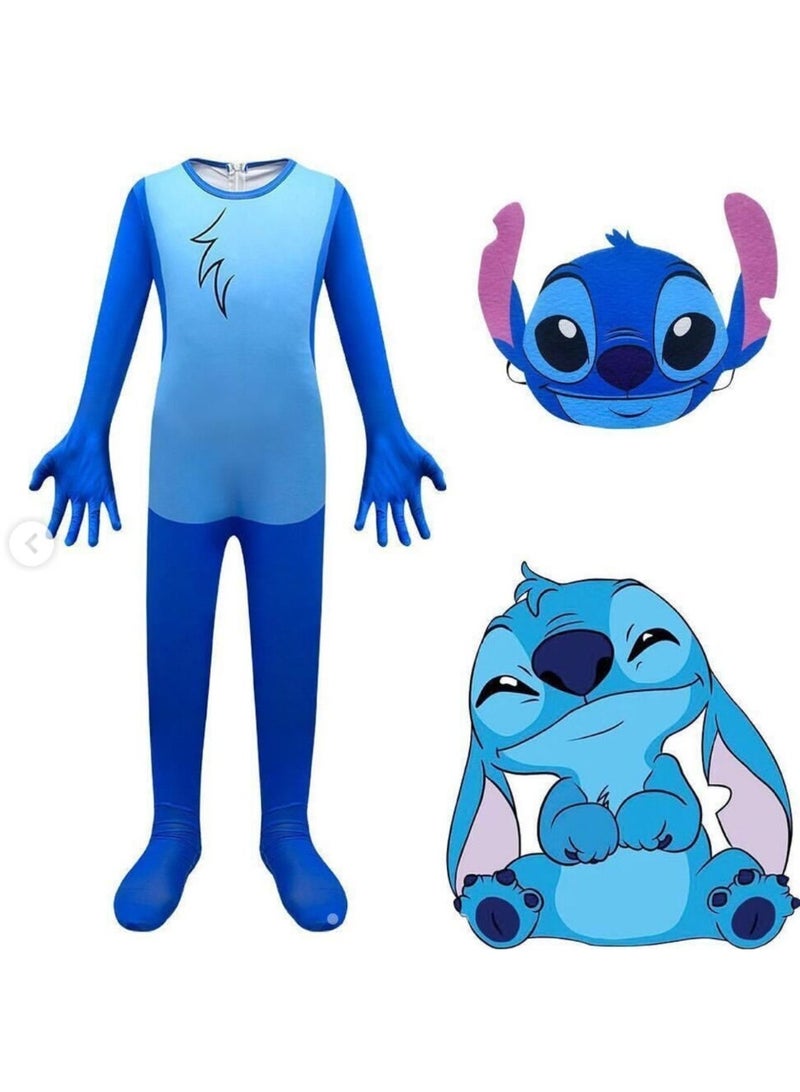 ستيتش زي  ستيتش الأزرق الكامل للأطفال  كائن فضائي لطيف - Image 1