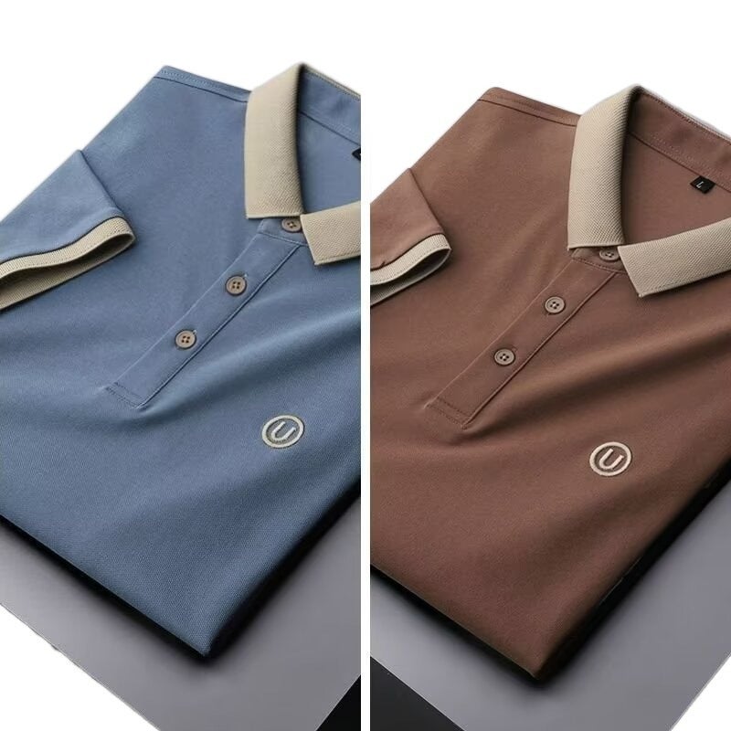 Summer Men's Short-sleeved Striped Polo Shirt Thin Youth Loosening Fashion Urban Business Casual - Image 5