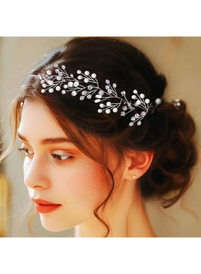 Pearl Bridal Hair Vine for Women – Elegant Wedding Headpiece and Hair Accessory for Brides, Engagement and Wedding Ceremony - Image 1