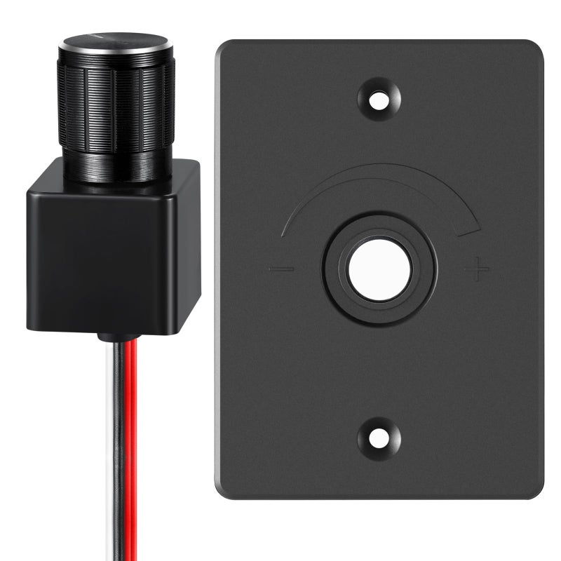 Obeaming 12V Light Dimmer 12 Volt PWM LED Dimmer Switch 6A 72W, for RV Boat Truck Camper Van Trailer Light Fixture, LED Strip Lights Rotary Knob - Image 1