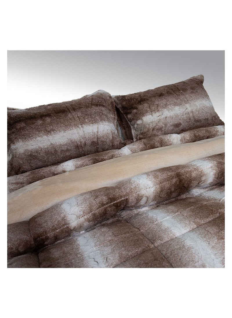 Family Bed quilt set Spanish fur 2 pieces size 160 x 240 cm model 690 from Family Bed  - Image 3
