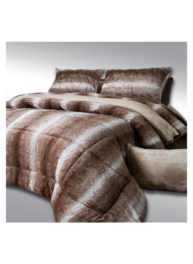 Family Bed quilt set Spanish fur 2 pieces size 160 x 240 cm model 690 from Family Bed  - Image 2