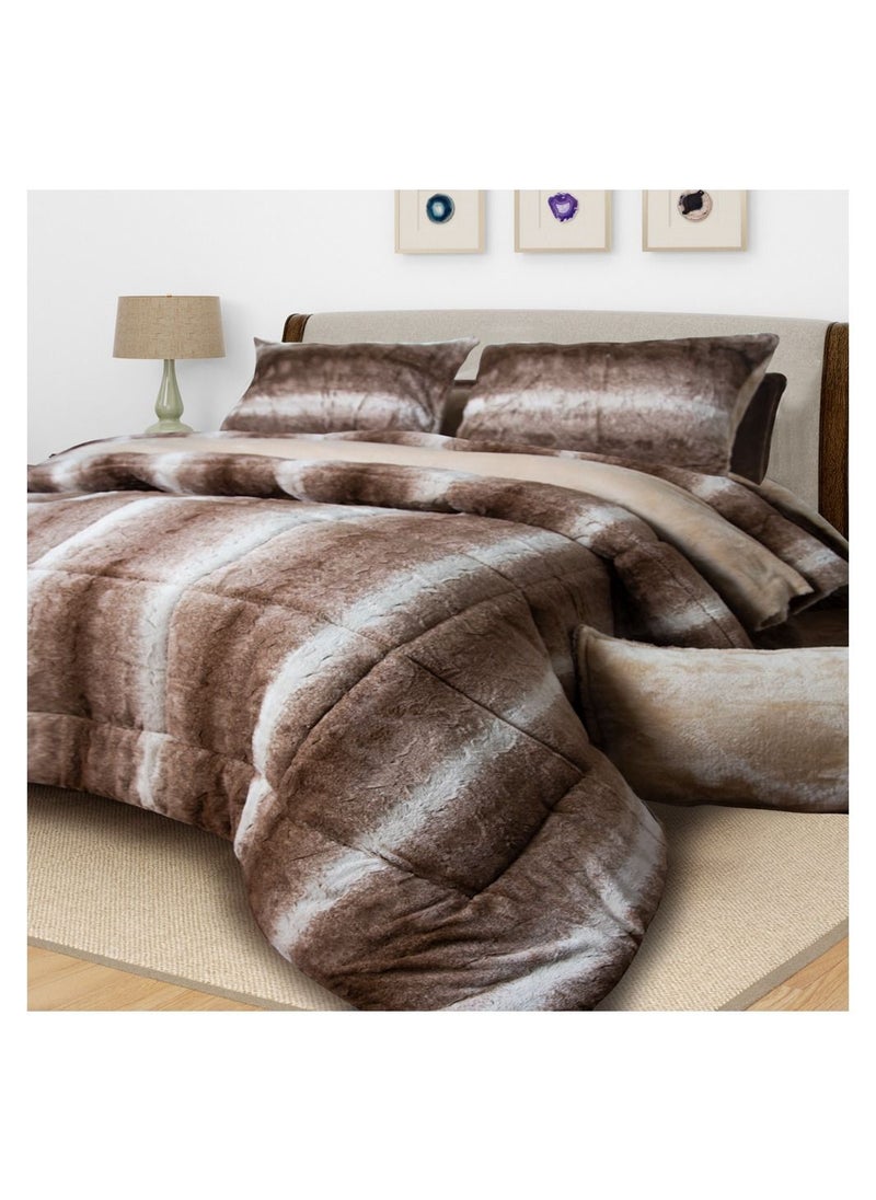 Family Bed quilt set Spanish fur 2 pieces size 160 x 240 cm model 690 from Family Bed  - Image 1