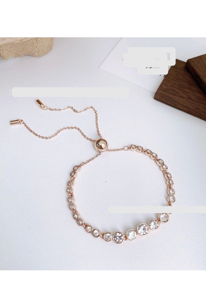 Jewelry Emily Austrian Crystal Simple Full Diamond Bracelet