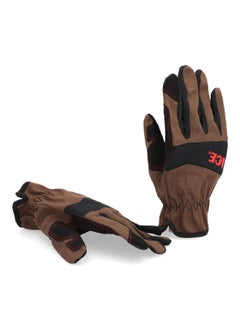 ACE Canvas Padded Firm Grip Synthetic Leather Gardening Gloves Brown and Black XL 53698-23  - Image 2