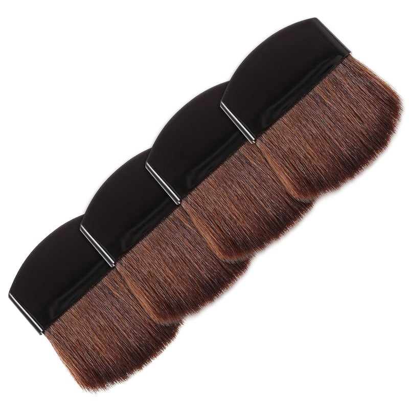 4Pcs Small Powder Blush Brush Set For Cheeks Nose Shadow And Highlighter - Image 1