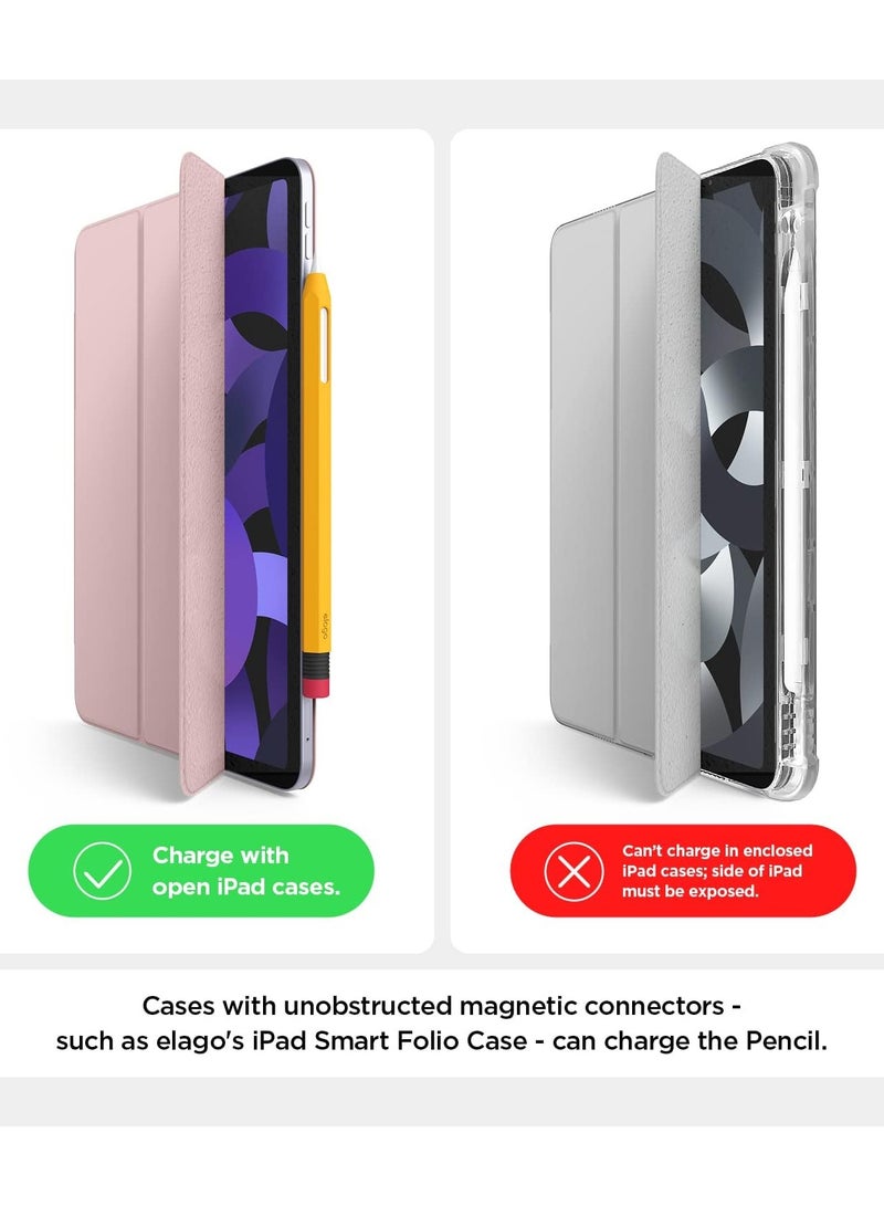 Elago Classic Pencil for Apple Pencil 2nd Generation Case Cover Sleeve, Classic Design, Compatible with Magnetic Charging and Double Tap - Yellow - Image 4