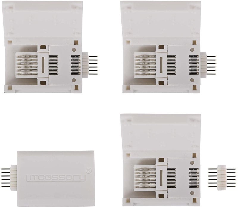 Litcessory 6-Pin to Cut-End Connector for Philips Hue Lightstrip Plus (4 Pack, White - MICRO 6-PIN V4) - Image 4