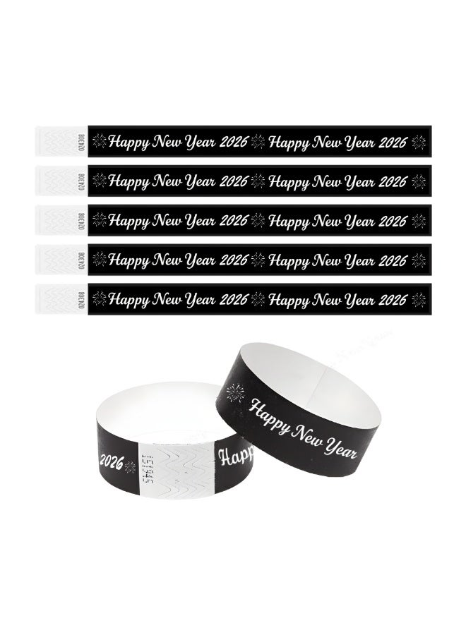 برينت شوب فور مي أساور المعصم الورقية للعام الجديد - أساور المعصم للمناسبات وحفلات رأس السنة الجديدة والاحتفالات - أساور معصم تايفك الآمنة للتحكم في الحشود وإدارة الدخول - Image 1