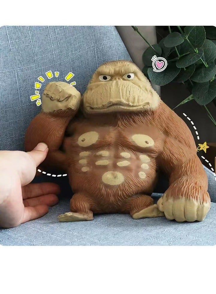 عام لعبة قرد مطاطية، قرد وغوريلا قابل للتمدد - لعبة قرد مطاطية، تخفيف التوتر والضغط، قرد وغوريلا ناعم - هدية مثالية كألعاب أطفال. - Image 1