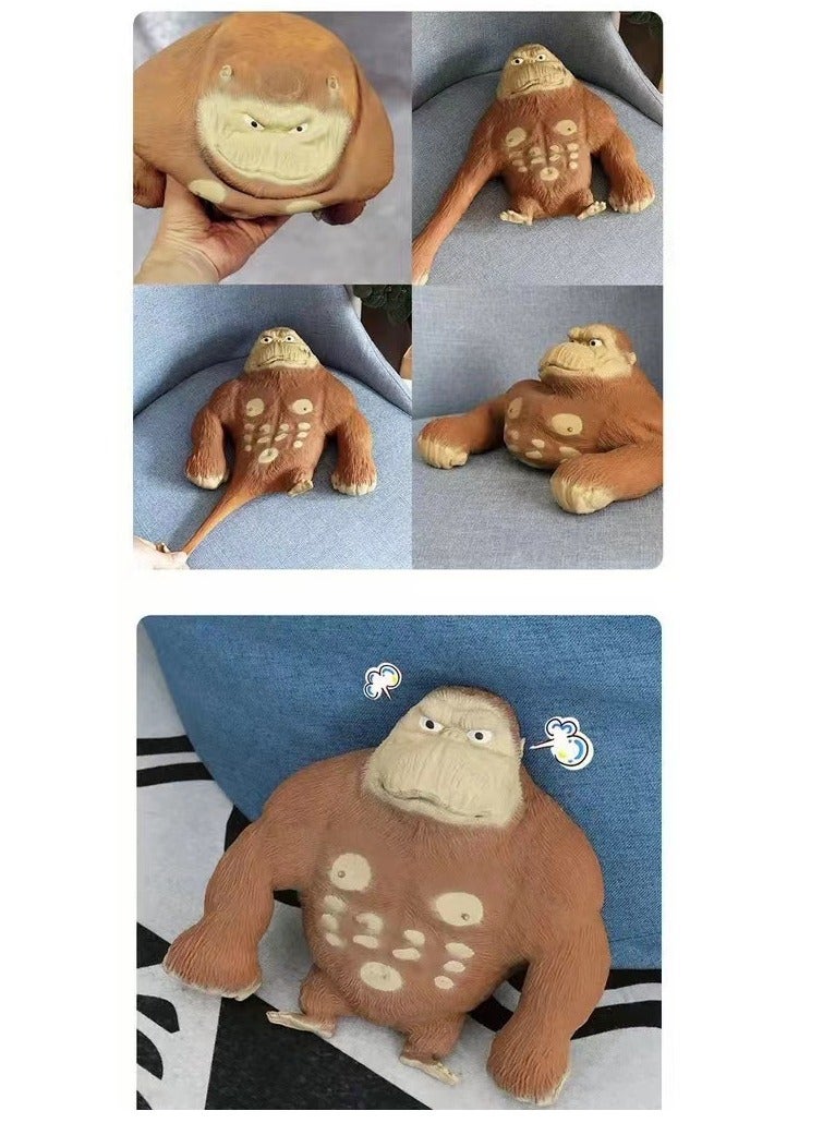 عام لعبة قرد مطاطية، قرد وغوريلا قابل للتمدد - لعبة قرد مطاطية، تخفيف التوتر والضغط، قرد وغوريلا ناعم - هدية مثالية كألعاب أطفال. - Image 2