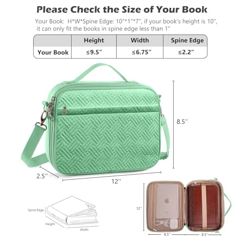 IMAGINING Bible Cover for Women - Stylish Large Bible Covers - Bible Case with Handles - Bible Bag Journal Case - Bible Carrying Case for Women - Bible Gift - Book Protector for Book Lovers - Image 4