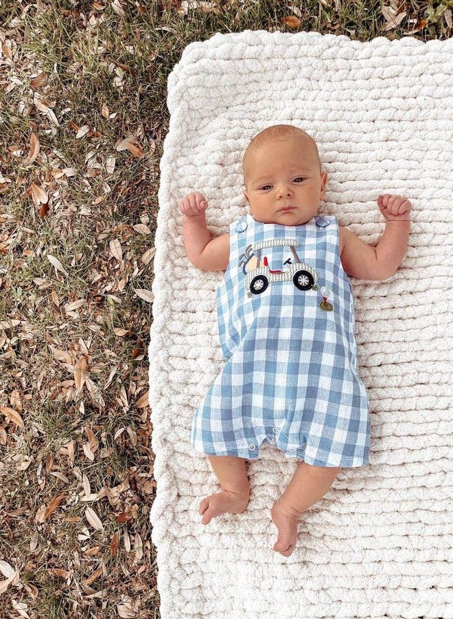 Mud Pie Baby Boys Golf Cart Jon Jon, Blue, 6-9M - Image 4