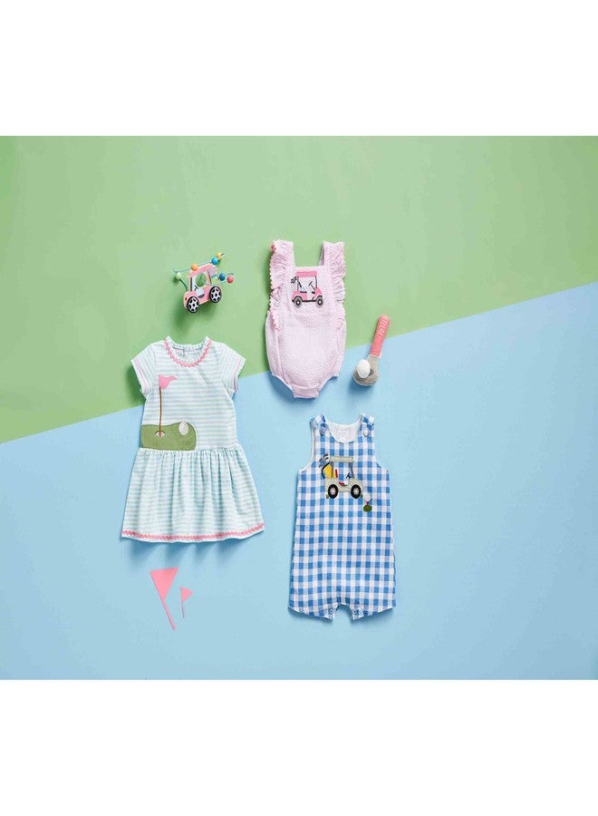 Mud Pie Baby Boys Golf Cart Jon Jon, Blue, 6-9M - Image 2