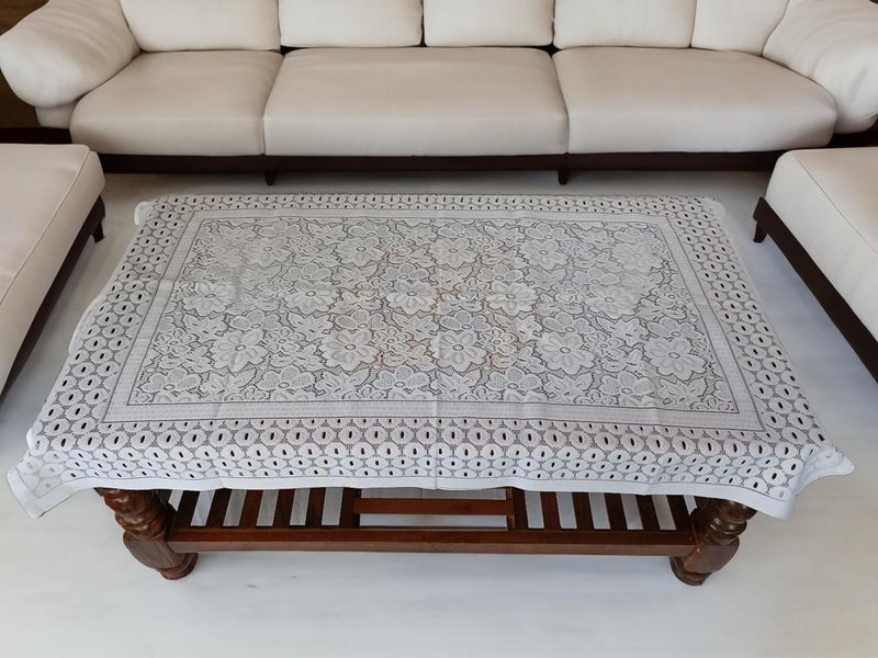 Nimmi Water Dust Proof Rectangular Centre Table Cover 30 46 Inch  - Image 1