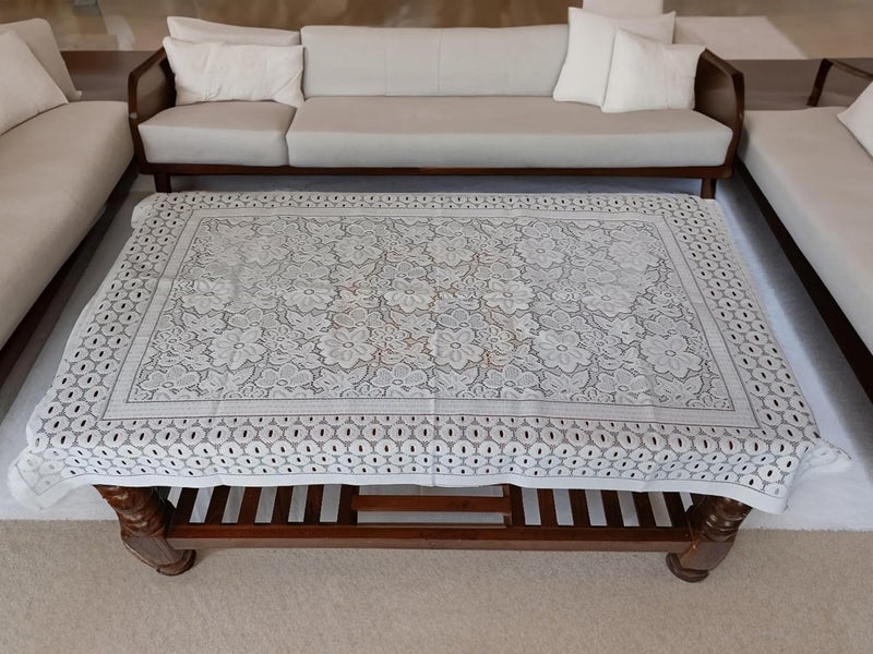 Nimmi Water Dust Proof Rectangular Centre Table Cover 30 46 Inch  - Image 2