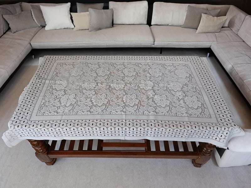 Nimmi Water Dust Proof Rectangular Centre Table Cover 30 46 Inch  - Image 4