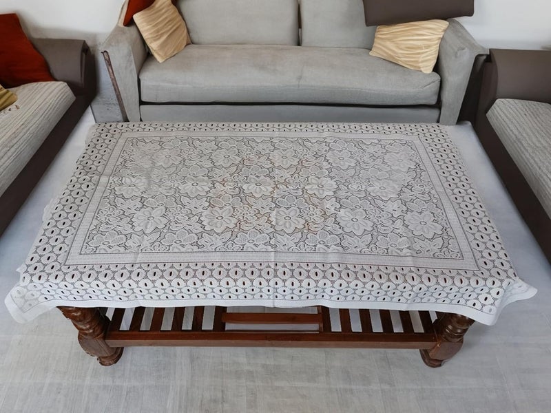 Nimmi Water Dust Proof Rectangular Centre Table Cover 30 46 Inch  - Image 3