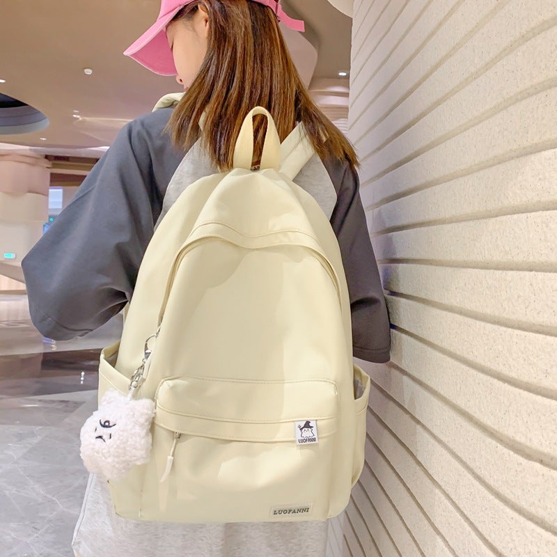 Fresh Sweet Girl Backpack Simple Campus Style School Bag - Image 4