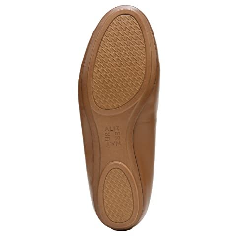 Naturalizer Womens Maxwell Round Toe Comfortable Classic Slip On Ballet Flats ,English Tea Brown Leather,7 Medium - Image 4
