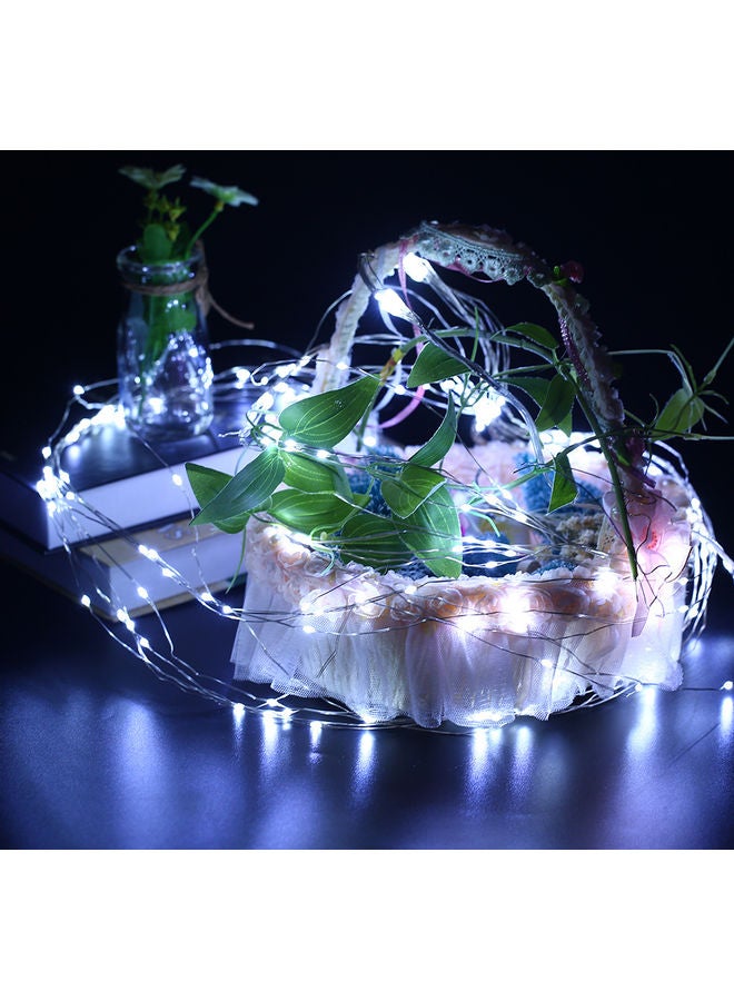 Loquat 200-LED 10 Strand Solar Rope String Light White - Image 2