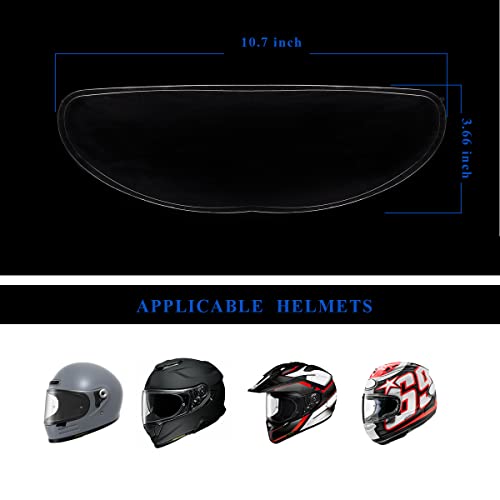 RVBASICS Motorcycle Helmet Visor Anti Fog Film - Helmet Face Shield Anti-fog Insert Fog-resistant Clear Visor for Riding in Humid Cold Weather,Easy to Install,No Glue Residue Left,Long-Term Effects,Ride Safe - Image 5