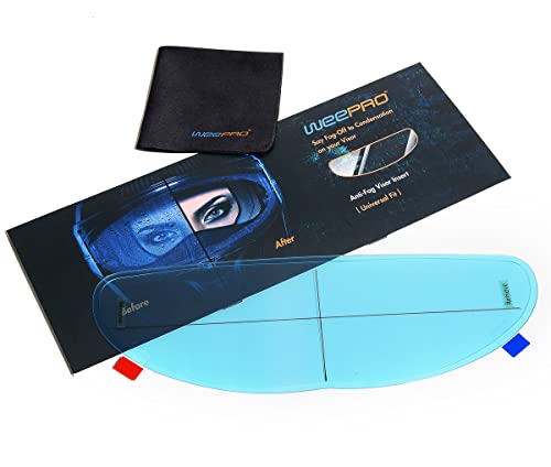 RVBASICS Motorcycle Helmet Visor Anti Fog Film - Helmet Face Shield Anti-fog Insert Fog-resistant Clear Visor for Riding in Humid Cold Weather,Easy to Install,No Glue Residue Left,Long-Term Effects,Ride Safe - Image 1