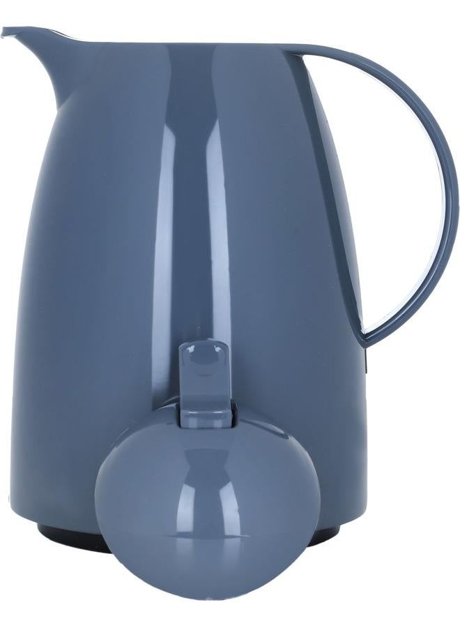 Crystal Depa Plastic Thermos 1 Liter Turkish Dark Grey - Image 4