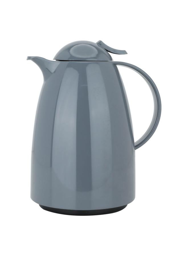 Crystal Depa Plastic Thermos 1 Liter Turkish Dark Grey - Image 1