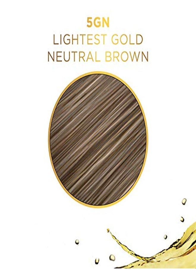 CLAIROL PROFESSIONAL - صبغة ليكويكولور دائمة للشعر الداكن، 5 جرام بني محايد ذهبي فاتح، 2 أونصة. - Image 1