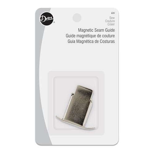 Dritz Magnetic Seam Guide for Sewing Machine, 1 Count, Nickel - Image 1