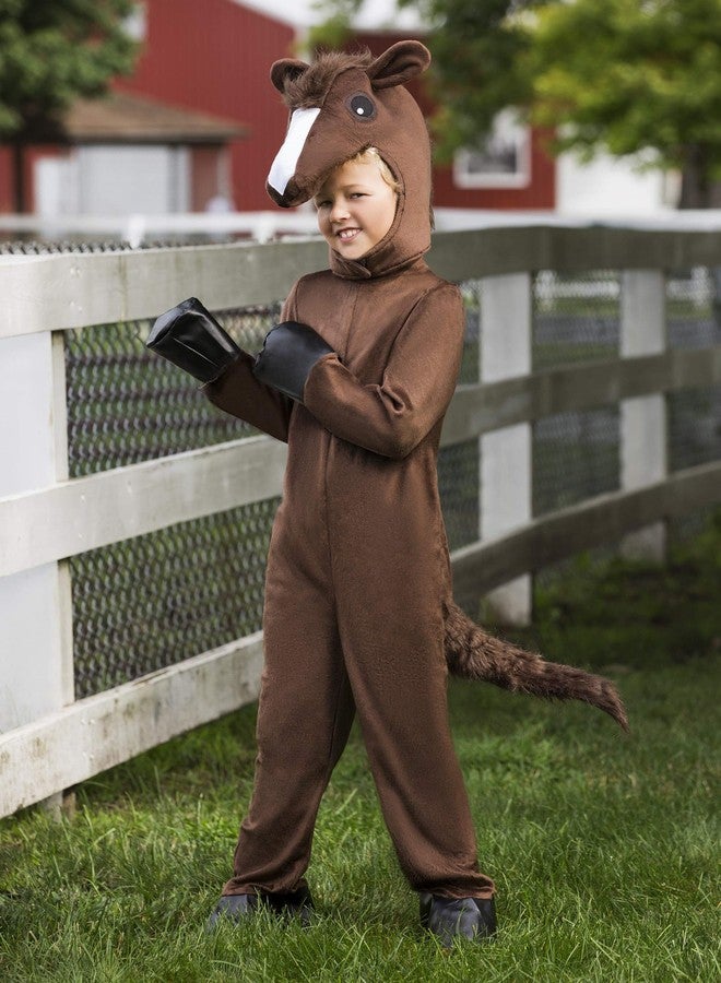 Fun Costumes Kids Horse Halloween Costume | Fun Horse Jumpsuit and Headpiece for Boys and Girls | Ideal for Dress-Up and Trick-or-Treating X-Small - Image 3