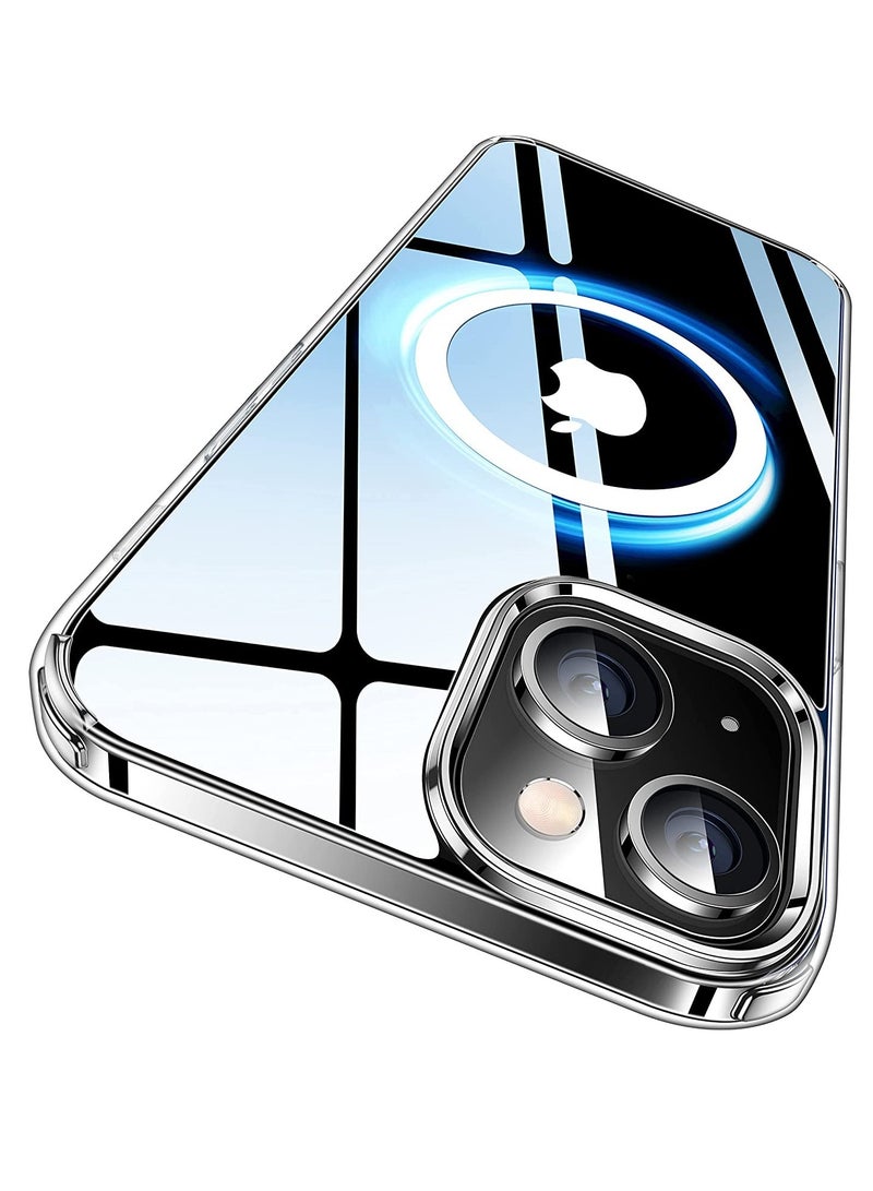 ELTRAZONE iPhone 14 Plus Case, [Compatible with Magsafe] [10FT Military Drop Protection] Strong Magnetic Shockproof Protective Slim Thin iPhone 14 Plus Cover 6.7 inch 2022-Crystal Clear - Image 1