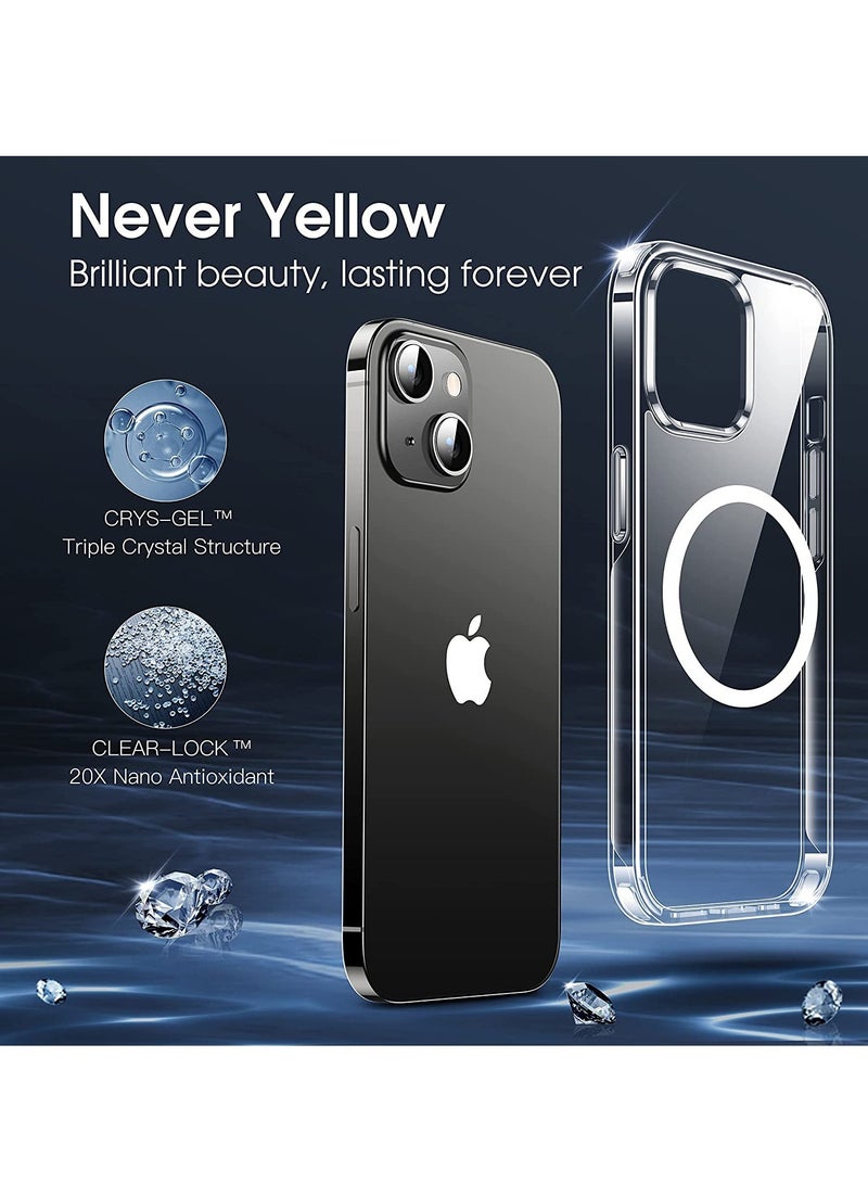 ELTRAZONE iPhone 14 Plus Case, [Compatible with Magsafe] [10FT Military Drop Protection] Strong Magnetic Shockproof Protective Slim Thin iPhone 14 Plus Cover 6.7 inch 2022-Crystal Clear - Image 3
