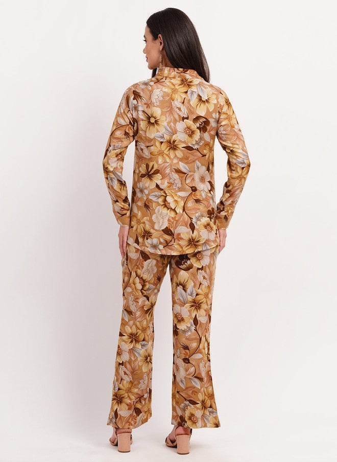 FIMS قميص مزخرف بالأزهار مع بنطلون - Image 5