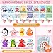 Letapapa 24 Pack Valentines Day Cards with Squeeze Animal Popping Eye Keychains Valentines Cards for Kids Fidget Toys for Classroom School Valentines Gifts Exchange Valentines Party Favor Prizes for Kids - Image 4
