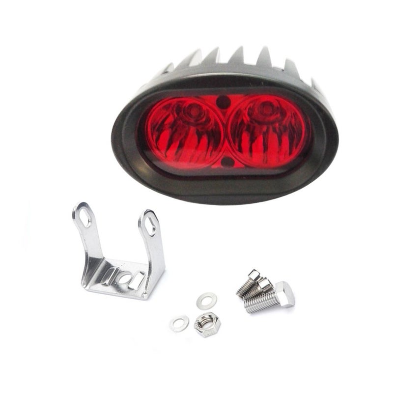 Red LED Work Light 20W Spot Beam for Off Road Vehicles - Image 1