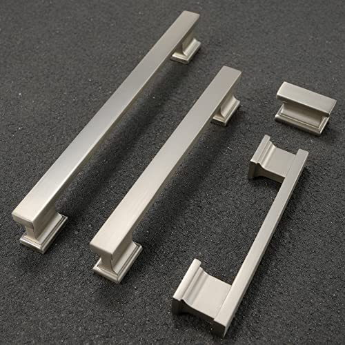 COTYKILEY 10 Pack 5 Inch(128mm) Brushed Satin Nickel Cabinet Handles Kitchen Cabinet Pulls Cabinet Door Handles Kitchen Cabinet Hardware Cupboard Drawer Pulls - Image 4