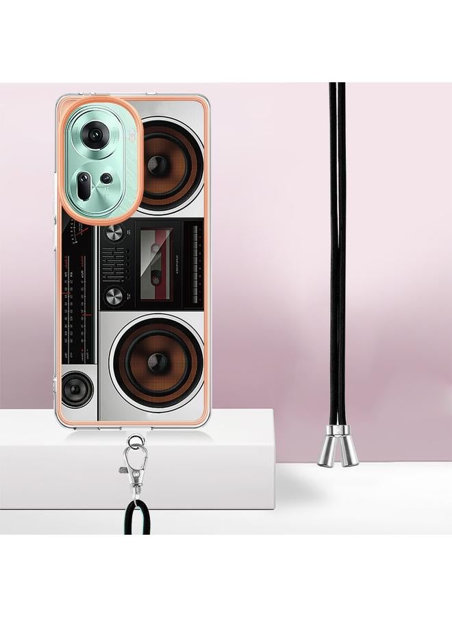 اس-توب جراب لهاتف OPPO Reno11 5G Global مطلي بالكهرباء ثنائي الجانب مع حبل تعليق - Image 2