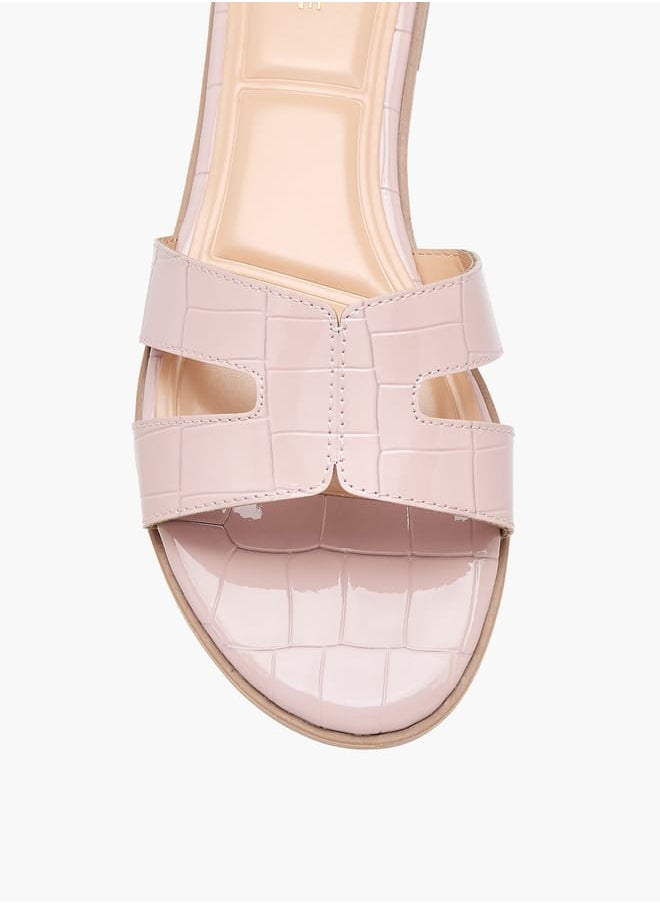 Celeste Women's Textured Slip-On Flat Sandals  - Image 4