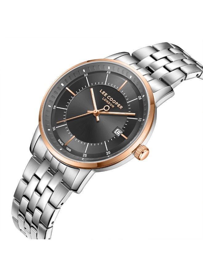 Lee Cooper ساعة يد معدنية للرجال LC08164.560 - 40 مم - Image 2