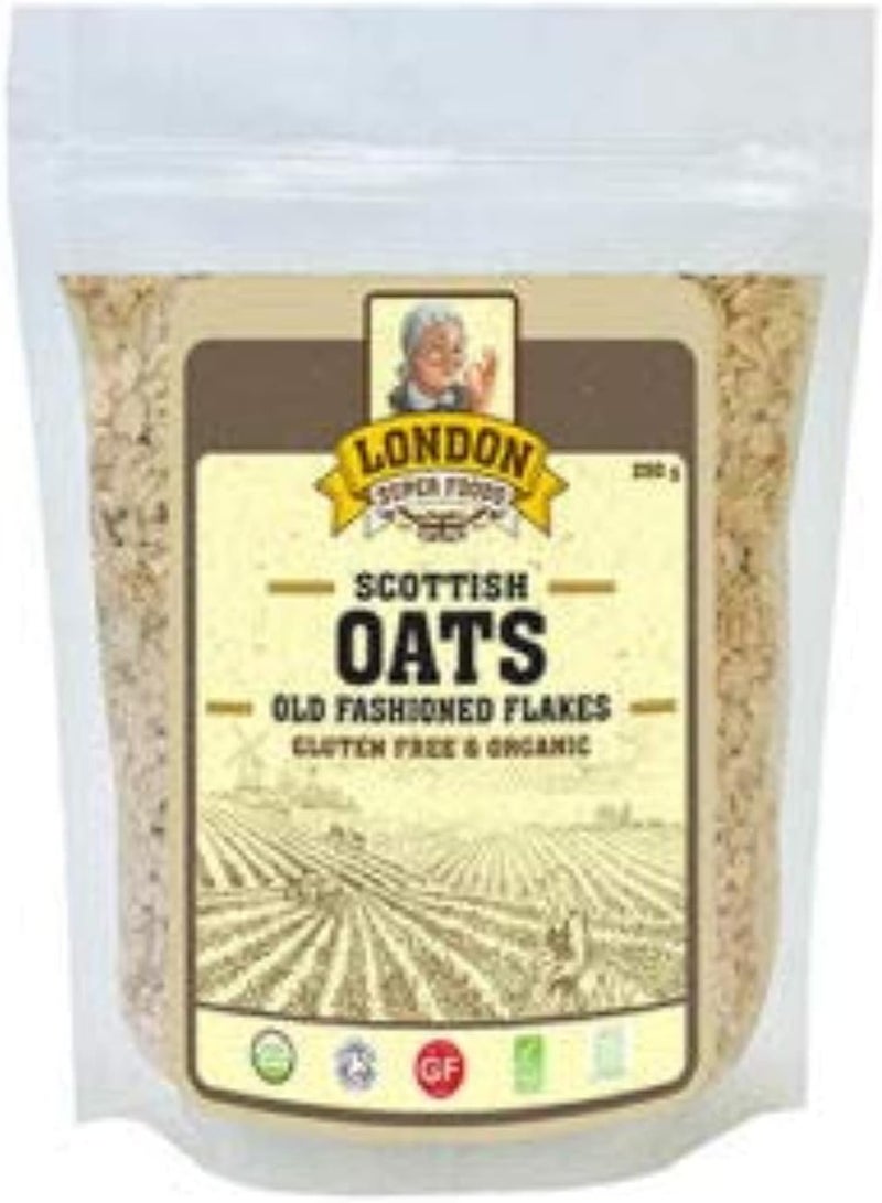 LSF SCOTTISH ORGANIC ROLLED OATS GLUTEN FREE 250GM