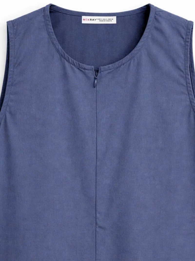 ميكسراي Mixray Maxi Dress with Collar and Ruffle Details