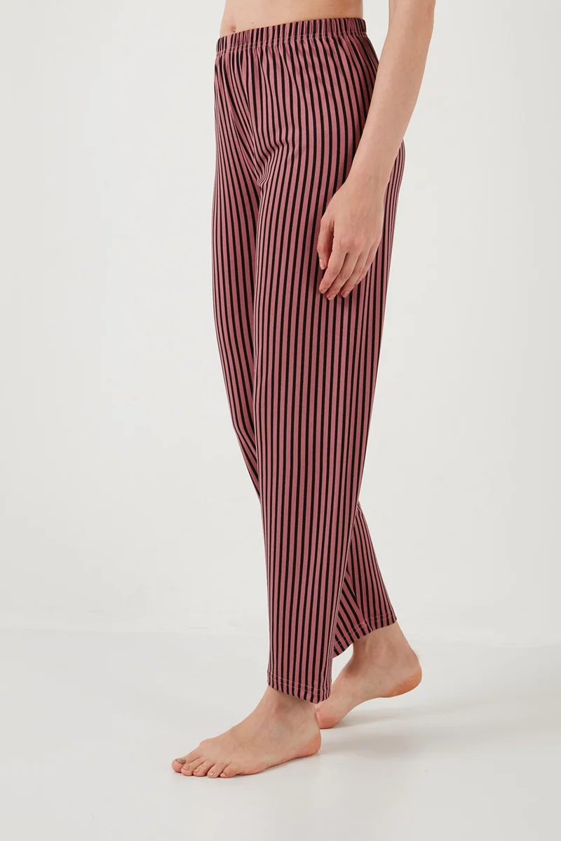 Lela Soft Textured Crew Neck Pajama Set Women's Pajama Set 6097605